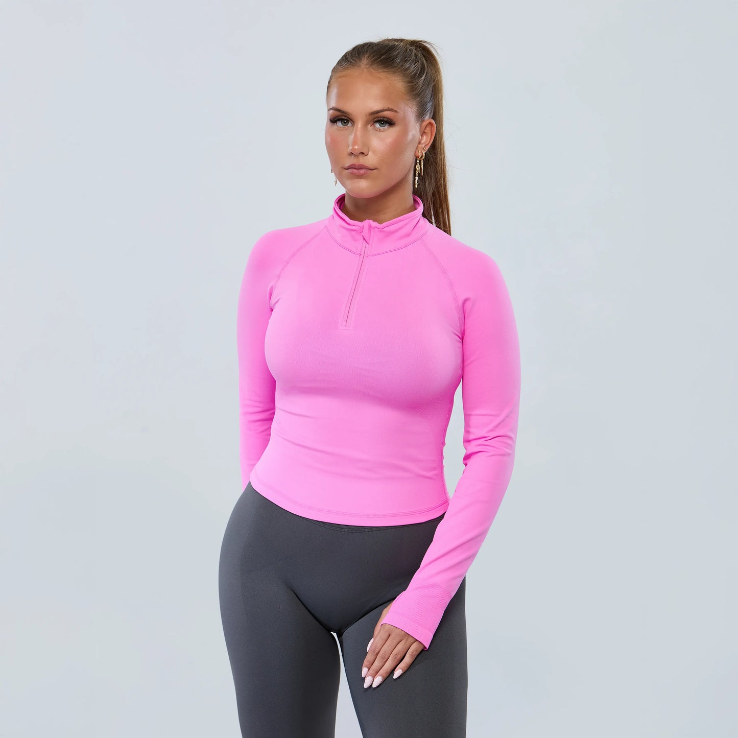 Half-zip Contour peysa