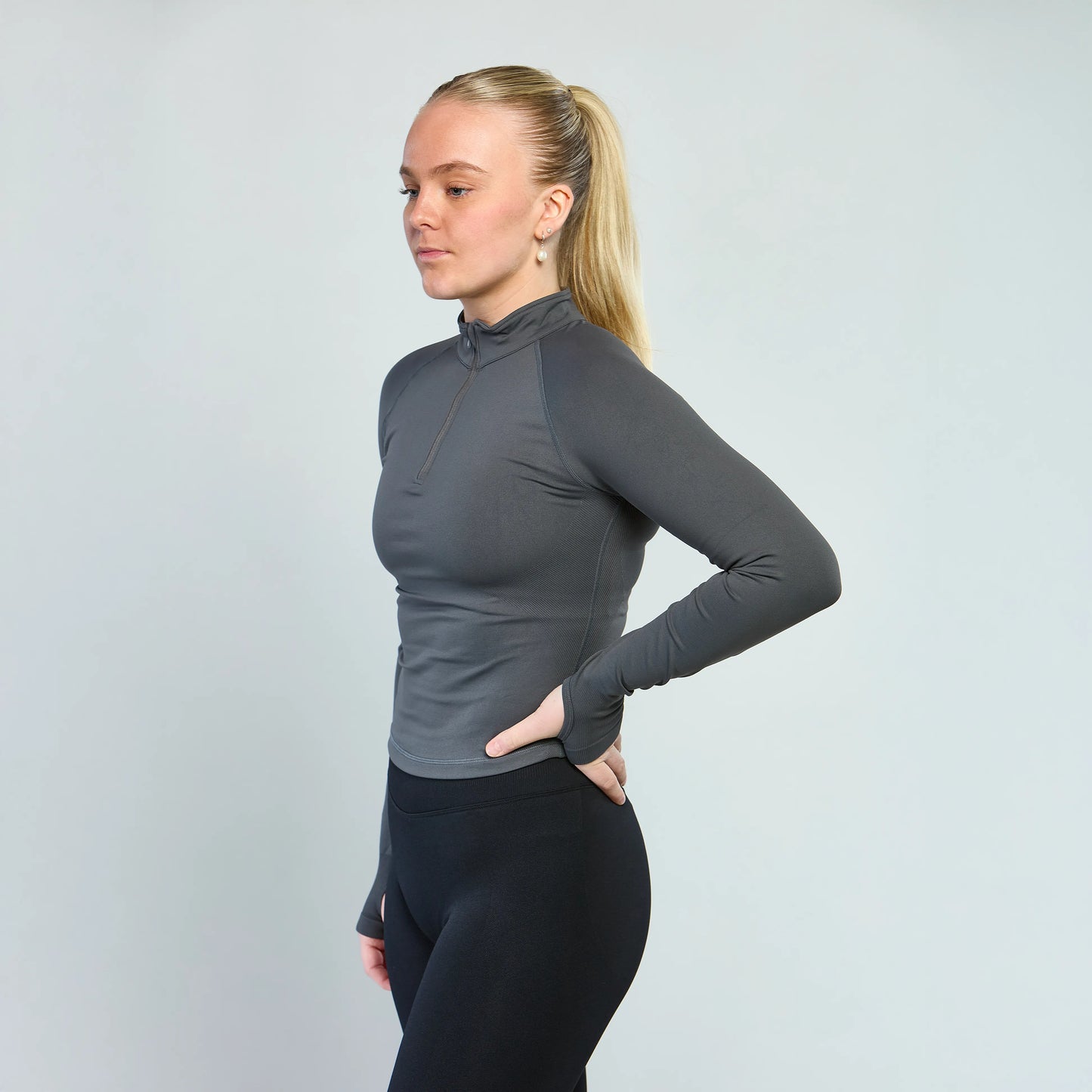 Contour Half-zip Stálgrá